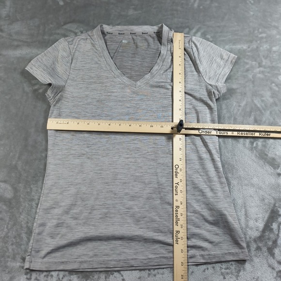 Ariat Laguna Shirt Womens Medium Gray Tek V Neck Short Sleeve Performance - Picture 9 of 9
